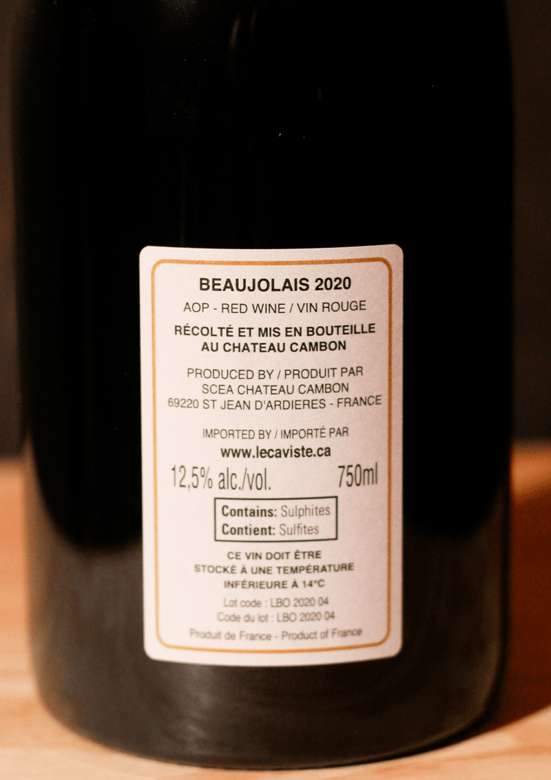 Château Cambon Beaujolais 2020 - Loop Line Wine & Food